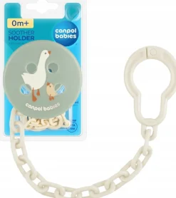 Canpol babies łańcuszek do smoczka uspokajającego zawieszka goose