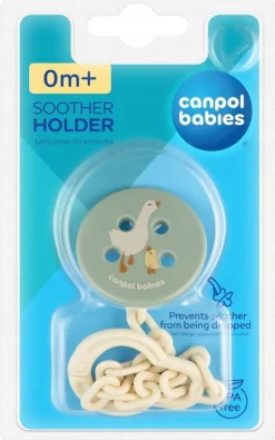 Canpol babies łańcuszek do smoczka uspokajającego zawieszka goose