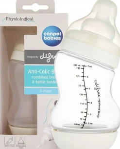 Canpol Babies butelka antykolkowa S-Shape SZEROKA PP 200ml