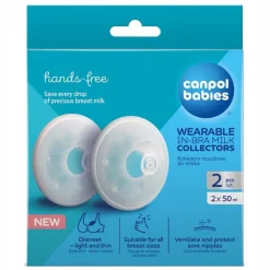 Canpol babies kolektory mleka muszle laktacyjne 2szt. do 50ml pokarmu