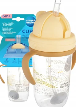 Canpol babies kubek niekapek z rurką i odważnikiem 270ml 6m+