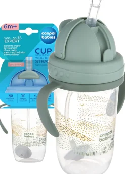 Canpol babies kubek niekapek z rurką i odważnikiem 270ml 6m+
