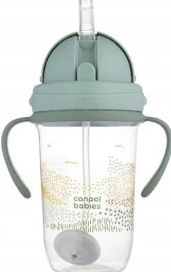 Canpol babies kubek niekapek z rurką i odważnikiem 270ml 6m+
