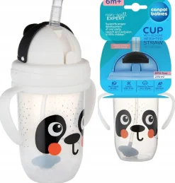 Canpol babies kubek niekapek z rurką i odważnikiem 240ml Babiesboo 6m+
