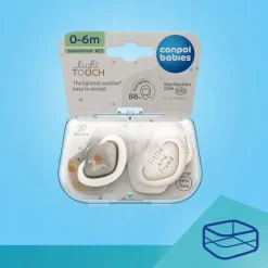 Canpol babies smcozek silikonowy symetryczny light touch 0-6m Dogs 2szt