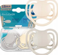 Canpol babies smoczek silikonowy dentalair 18m+ symetryczny 2szt