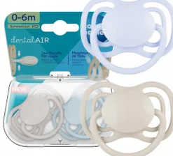 Canpol babies smoczek silikonowy dentalair 0-6m symetryczny 2szt