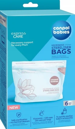 Canpol babies woreczki do sterylizacji butelek smoczków 6szt
