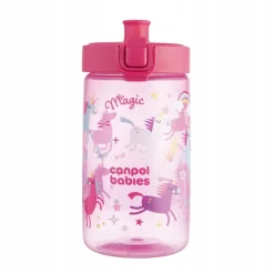 Canpol bidon kubek na wodę dla dzieci od 2,5 roku zycia 400ml różowy