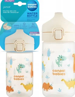 Canpol bidon kubek na wodę dla dzieci od 2,5 roku zycia 400ml beżowy