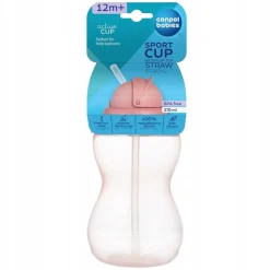 Canpol bidon z rurką słomką 370ml 56/113