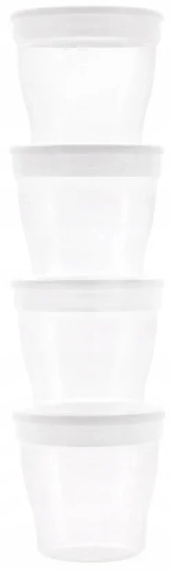 Canpol pojemniki na pokarm z pokrywką 180ml 4szt1