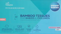 Canpol suche chusteczki bambusowe canpol babies dla niemowląt 100 szt.