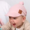 Chustka wiązana z daszkiem muślinowa chusteczka czapka na głowę Babymam