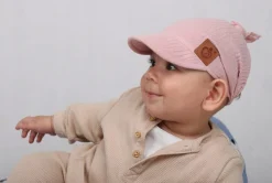 Chustka wiązana z daszkiem muślinowa chusteczka czapka na głowę Babymam
