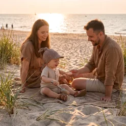 Chustka wiązana z daszkiem muślinowa chusteczka czapka na głowę Babymam