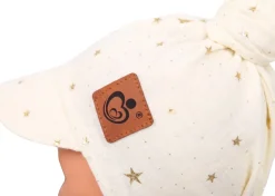 Chustka wiązana z daszkiem muślinowa chusteczka czapka na głowę Babymam