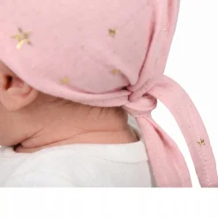 Chustka wiązana z daszkiem muślinowa chusteczka czapka na głowę Babymam