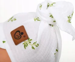Chustka wiązana z daszkiem muślinowa chusteczka czapka na głowę Babymam
