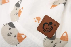 Chustka wiązana z daszkiem muślinowa chusteczka czapka na głowę Babymam