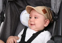 Chustka wiązana z daszkiem muślinowa chusteczka czapka na głowę Babymam
