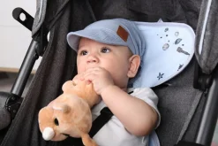 Chustka wiązana z daszkiem muślinowa chusteczka czapka na głowę Babymam