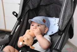 Chustka wiązana z daszkiem muślinowa chusteczka czapka na głowę Babymam