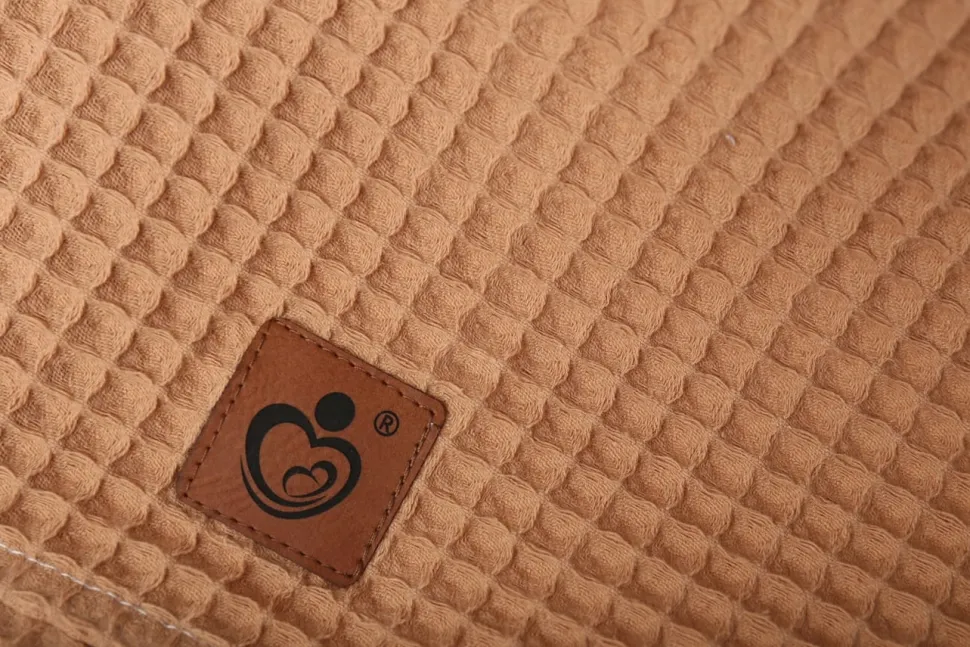 Chustka z daszkiem wafel chusteczka wiązana czapka na głowę Babymam