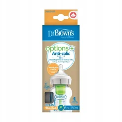DR brown's options+ butelka antykolkowa szeroka 150ml 0m+