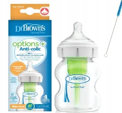 DR brown's options+ butelka antykolkowa szeroka 150ml 0m+