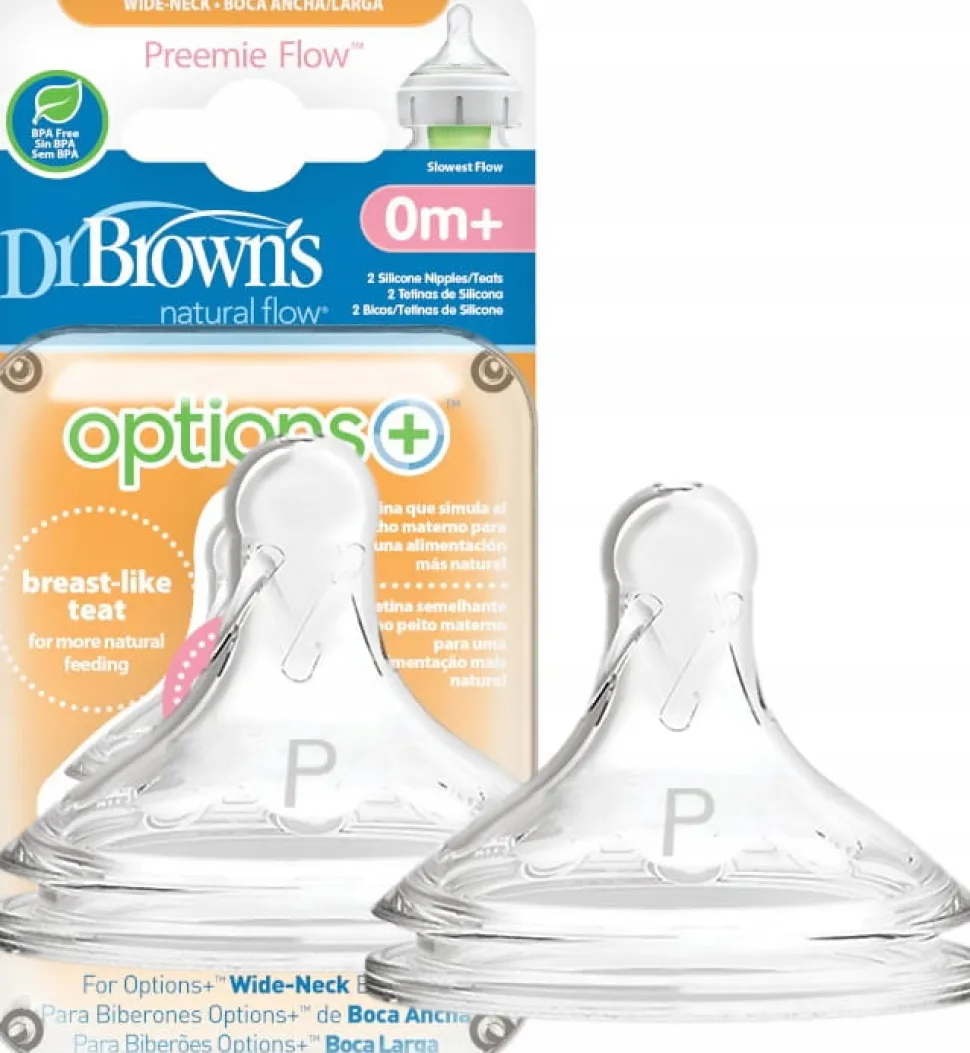 DR BROWN'S smoczek do butelki dla wcześniaków 2szt