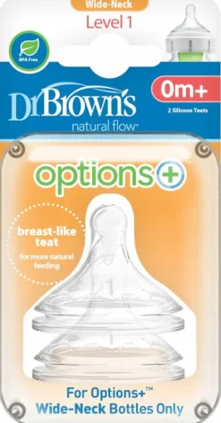 DR BROWN'S smoczek do butelki options+ 0m+ 2szt