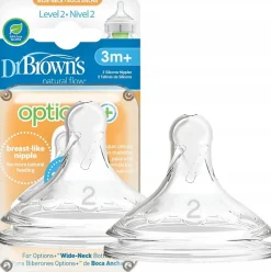 DR Brown's smoczek do butelki options+ poziom 2 3m+ 2szt