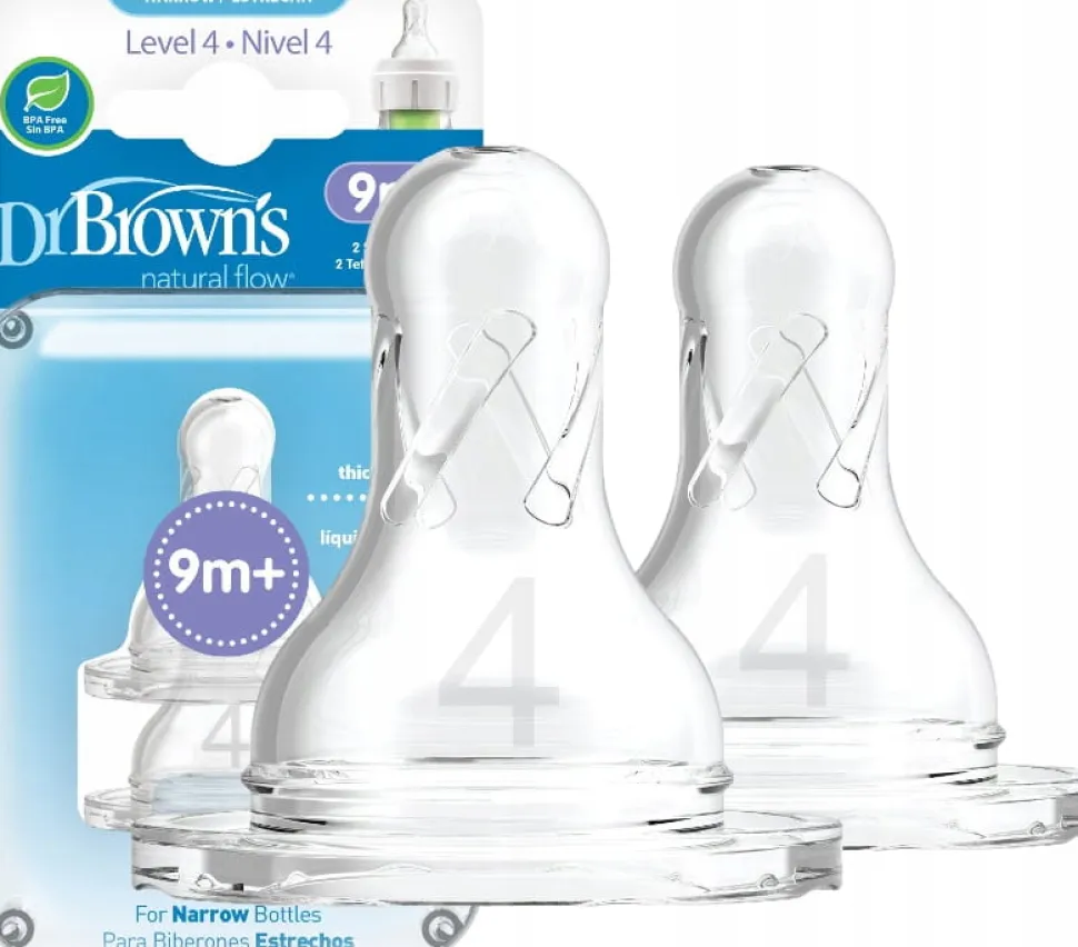 DR BROWN'S SMOCZEK DO BUTELKI WĄSKI 9M+ 2SZT