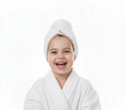 Gruby ręcznik do włosów turban na rzep termofrotte chłonny miękki Babymam