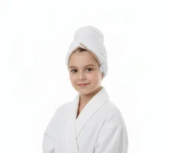 Gruby ręcznik do włosów turban na rzep termofrotte chłonny miękki Babymam