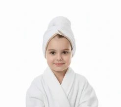 Gruby ręcznik do włosów turban na rzep termofrotte chłonny miękki Babymam