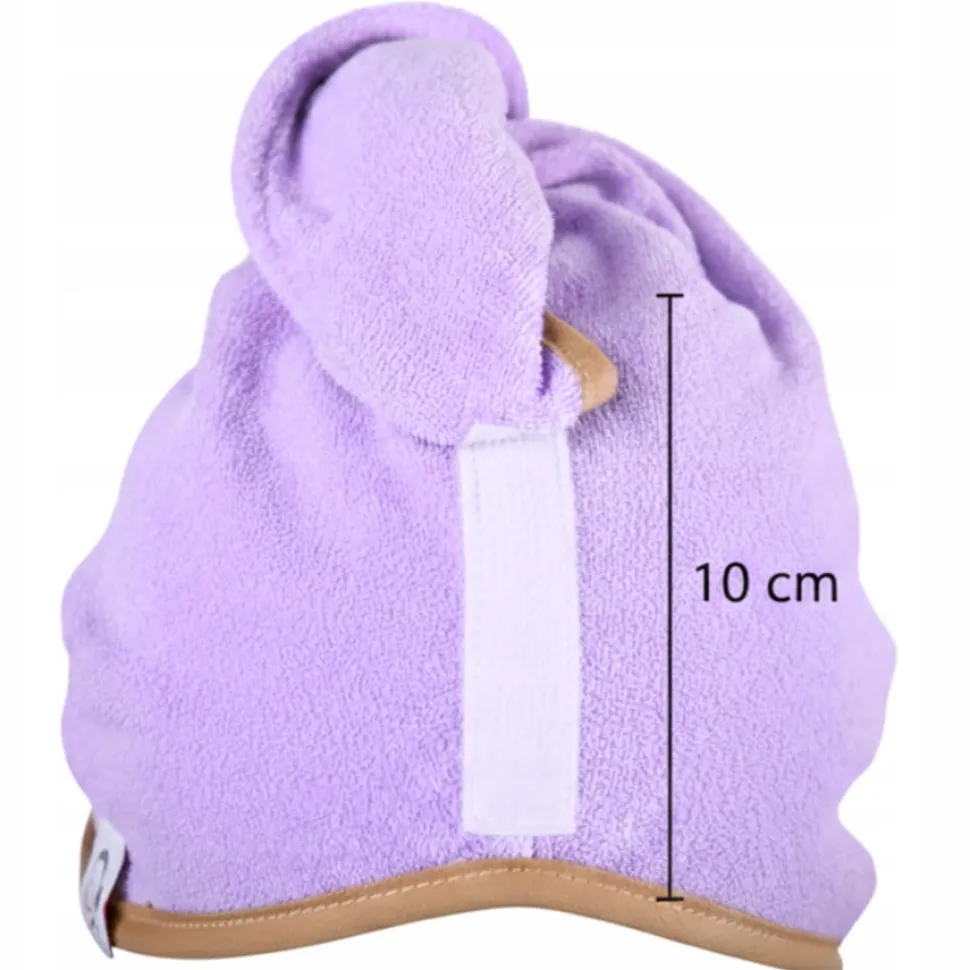 Gruby ręcznik do włosów turban na rzep termofrotte chłonny miękki Babymam