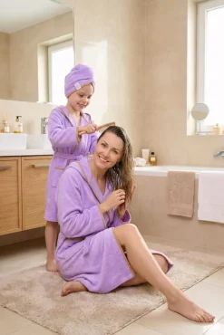 Gruby ręcznik do włosów turban na rzep termofrotte chłonny miękki Babymam