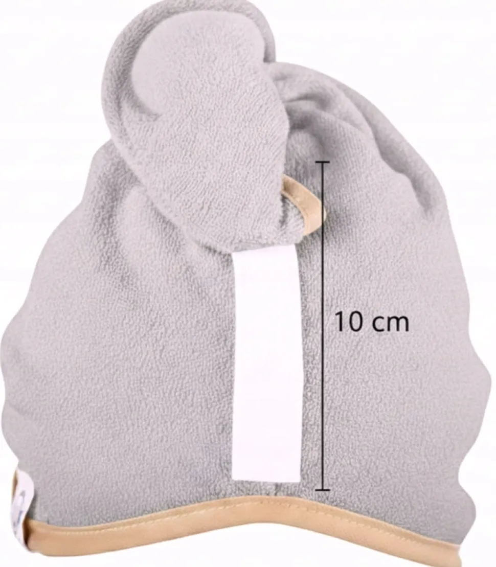 Gruby ręcznik do włosów turban na rzep termofrotte chłonny miękki Babymam