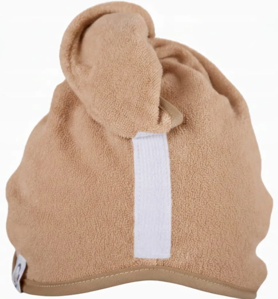 Gruby ręcznik do włosów turban na rzep termofrotte chłonny miękki Babymam