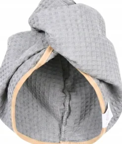 Gruby ręcznik do włosów turban na rzep wafelek chłonny miękki Babymam SPA sauna