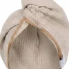 Gruby ręcznik do włosów turban na rzep wafelek chłonny miękki Babymam SPA sauna