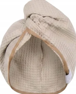 Gruby ręcznik do włosów turban na rzep wafelek chłonny miękki Babymam SPA sauna