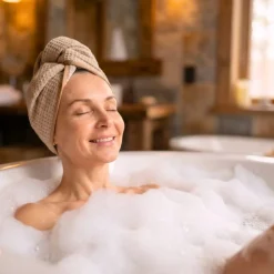 Gruby ręcznik do włosów turban na rzep wafelek chłonny miękki Babymam SPA sauna