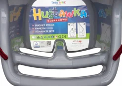 Huśtawka kubełkowa ogrodowa dla dzieci fotelik certyfikat TUV Tega