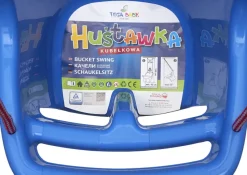 Huśtawka kubełkowa ogrodowa dla dzieci fotelik certyfikat TUV Tega