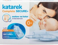 Katarek complete secure + aspirator do nosa  + sól