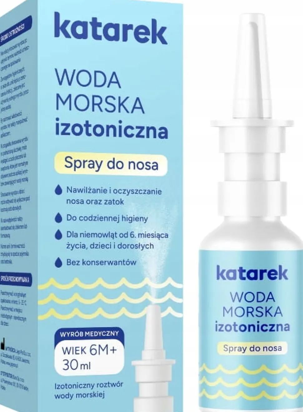 Katarek woda morska izotoniczna w sprayu 30ml na katar oczyszcza nawilża