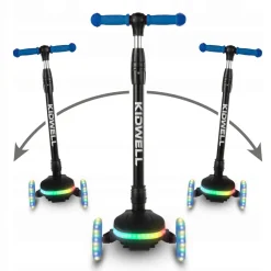 Kidwell hulajnoga led lumo balansowa świecące koła 3+ do 50kg składana